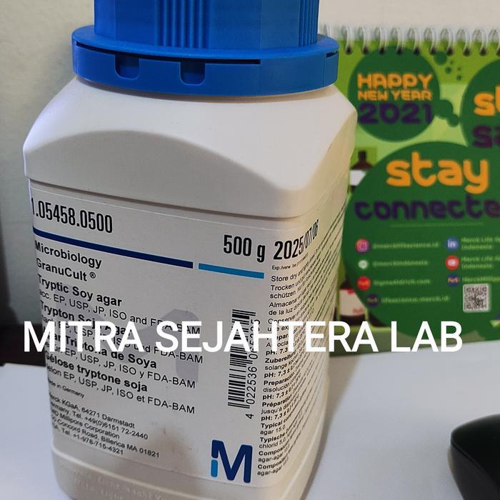 JTTOP" TRYPTIC SOY AGAR MERCK 500 GRAM 105458 / 1.05458.0500 / TSA / 1.05458