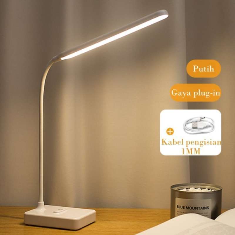 Lampu Meja Belajar LED Minimalis Lampu Tidur Lampu Kerja - Baterai USB