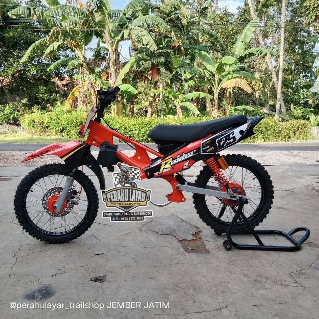 frame rangka trail bebek gtx rbt grasstrack modif pnp mesin bebek/frame rangka trail bebek sleep eng