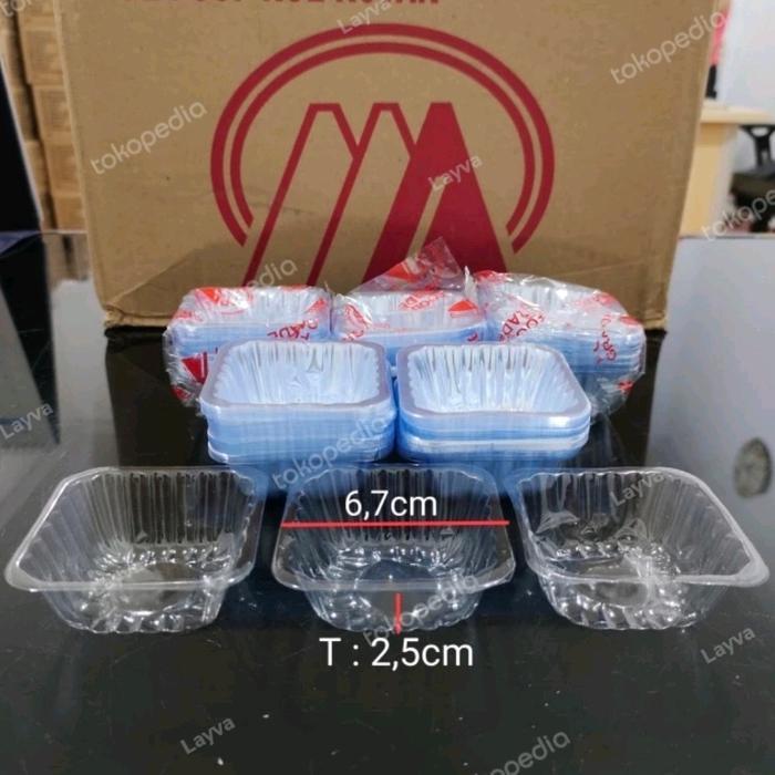 Mika Cup Kue Kotak / Bulat / Mika Pudding Dessert Mika Sambel / Roti