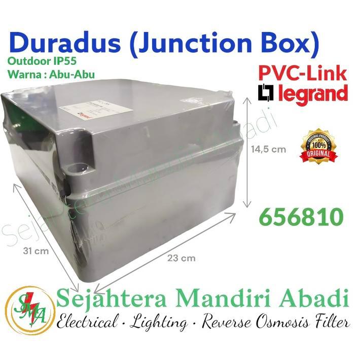 Duradus Legrand 310X230X145 Abu-Abu Pvc-Link Junction Box Outdoor Ip55