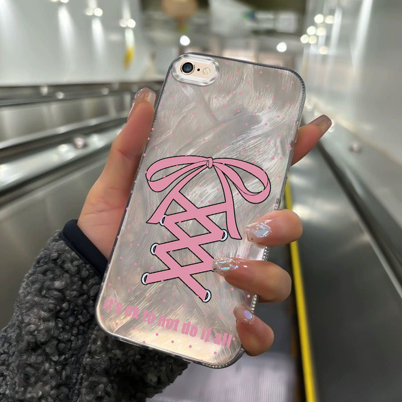 Casing Hp Untuk iPhone 7 Plus 8 Plus SE 2020 X Xr Xs Max Case Casing pola Bow Cinta Kasing HP tipis 
