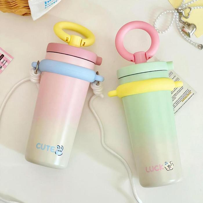 Tumbler Stainless Circle Handle With Strap 720ml SUS316 / Tumbler Stainless Handle Tali / Tumbler