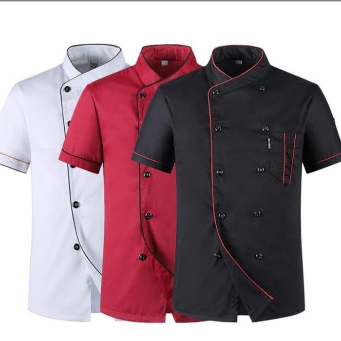 Seragam Chef Seragam Koki Baju Koki Lengan Pendek Original Terlaris