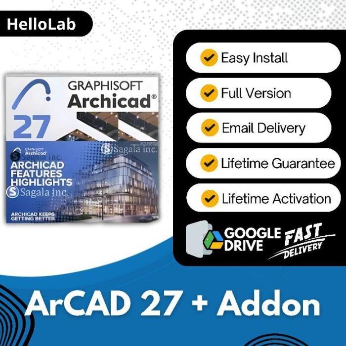 Software Design Arsitektur ArchiCAD + Addon v27.1.2 Full Version - Download Software Aplikasi /