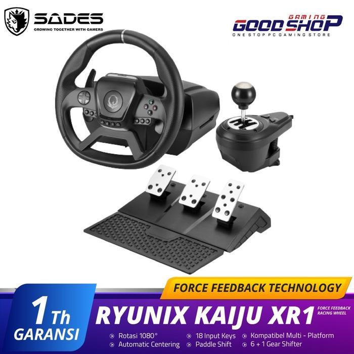 Sades Ryunix Kaiju Force Feedback Racing Wheel XR1 Stir