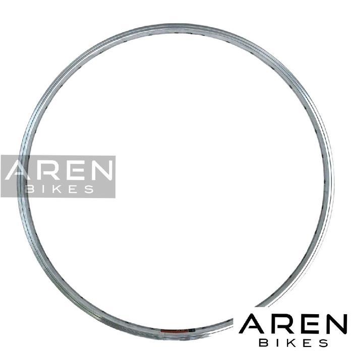 VELG SEPEDA 700C PLATINUM ROME LUBANG 36 HOLE 36H DOUBLE WALL MATA IKAN RIM RIMS KROM ALLOY 700 C