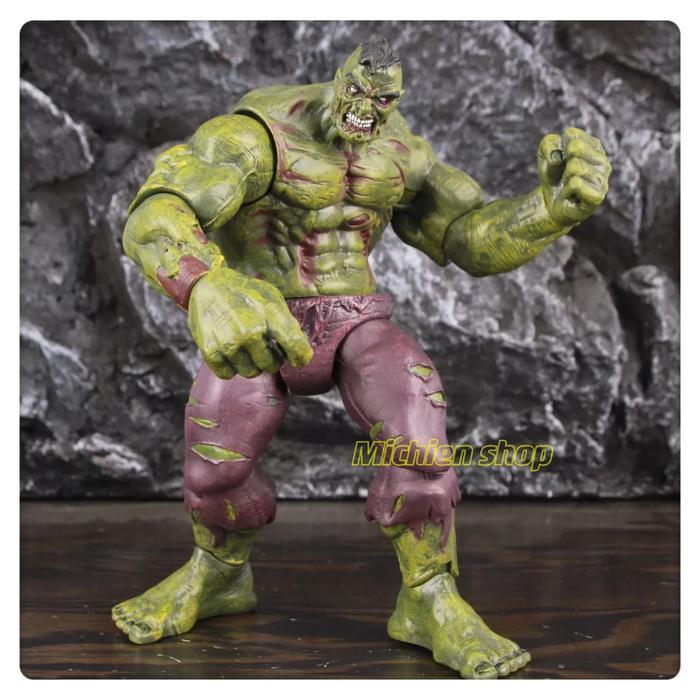 Zombie Hulk Captain America Spider Man Figure Mainan Ko 'S Toybiz