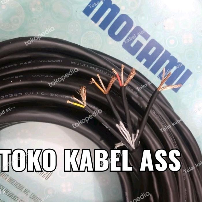 "New" KABEL MOGAMI kabel isi 4 mogami 2931 WARNA HITAM
