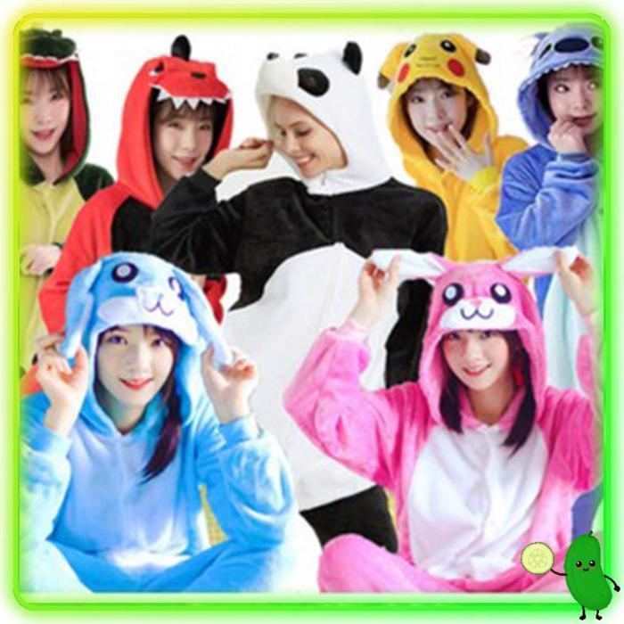 BAJU KOSTUM PIYAMA ONESIE KIGURUMI KARAKTER DEWASA LUCU SHARK BAYMAX