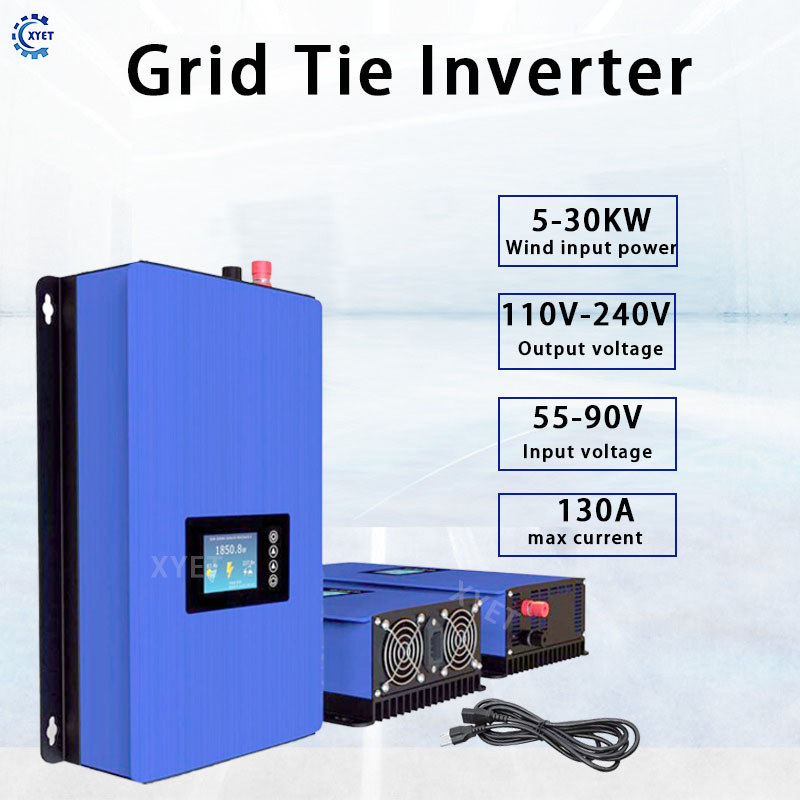 30KW 20KW Grid Tie Inverter with WIFI Function for Wind Turbine With Power Limiter DC 22-90V to AC