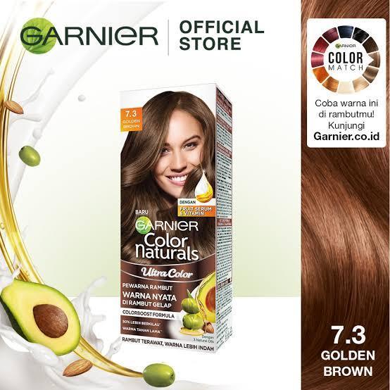 Termurah Garnier cat rambut ultra color pewarna rambut 7.3 Golden Brown PROMO