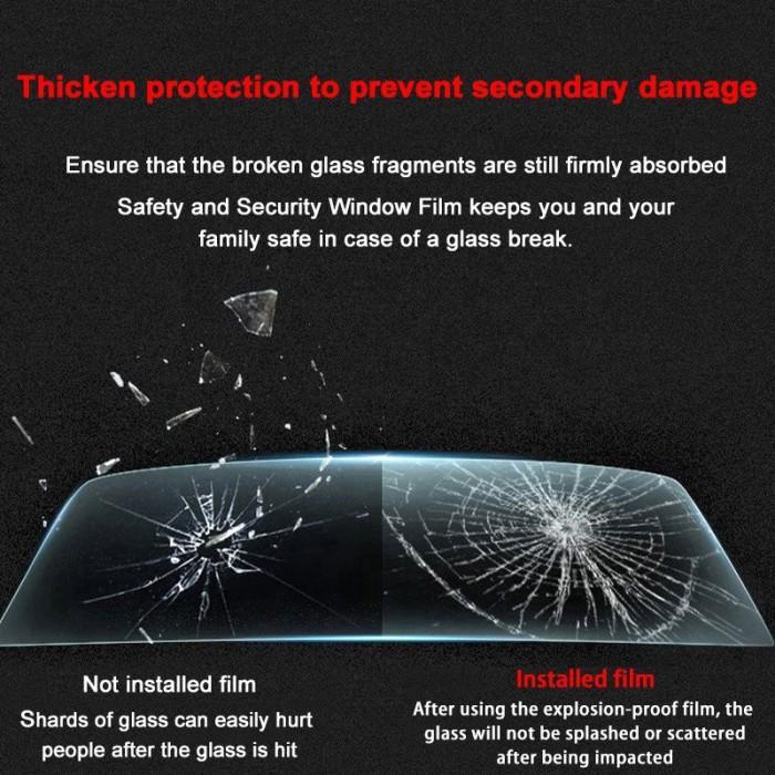 Stiker /Sticker Kaca Film Bening Transparan/Clear Pelindung Kaca