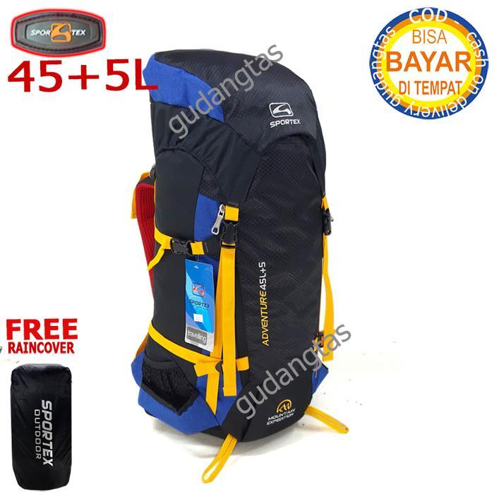 Eiger - Tas Gunung 0209 Backpack 45L Ransel Pria Outdoor Keril Carrier Camping Hiking Abu