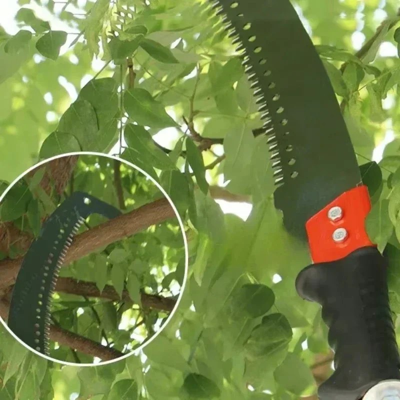 High Branch Trees Saw Pruning Extension Telescopic Pole Tree Pruning Saw Cutting Stainless Steel