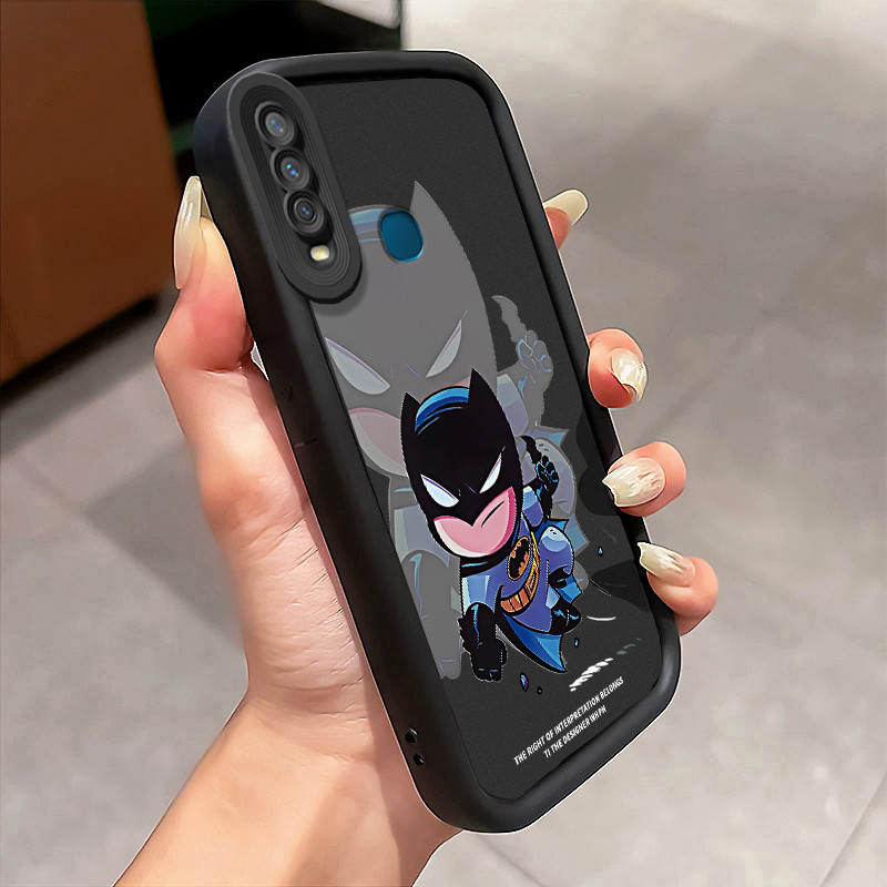 Casing Hp untuk VIVO Y12 Y12i Y15 Y17 Y3 Y3s Case Softcase Kesing Superman Cesing Half Pack silikon 