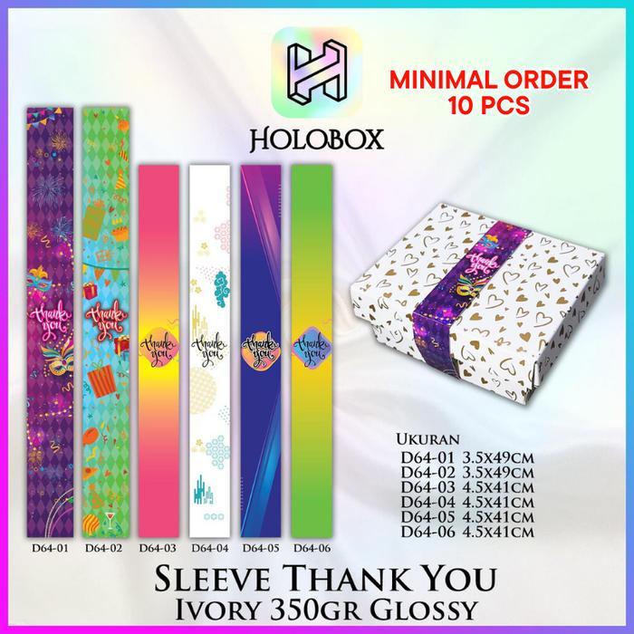 SLEEVEBOXLABEL/HIASAN/Paper Belt Thank You VertikalD64