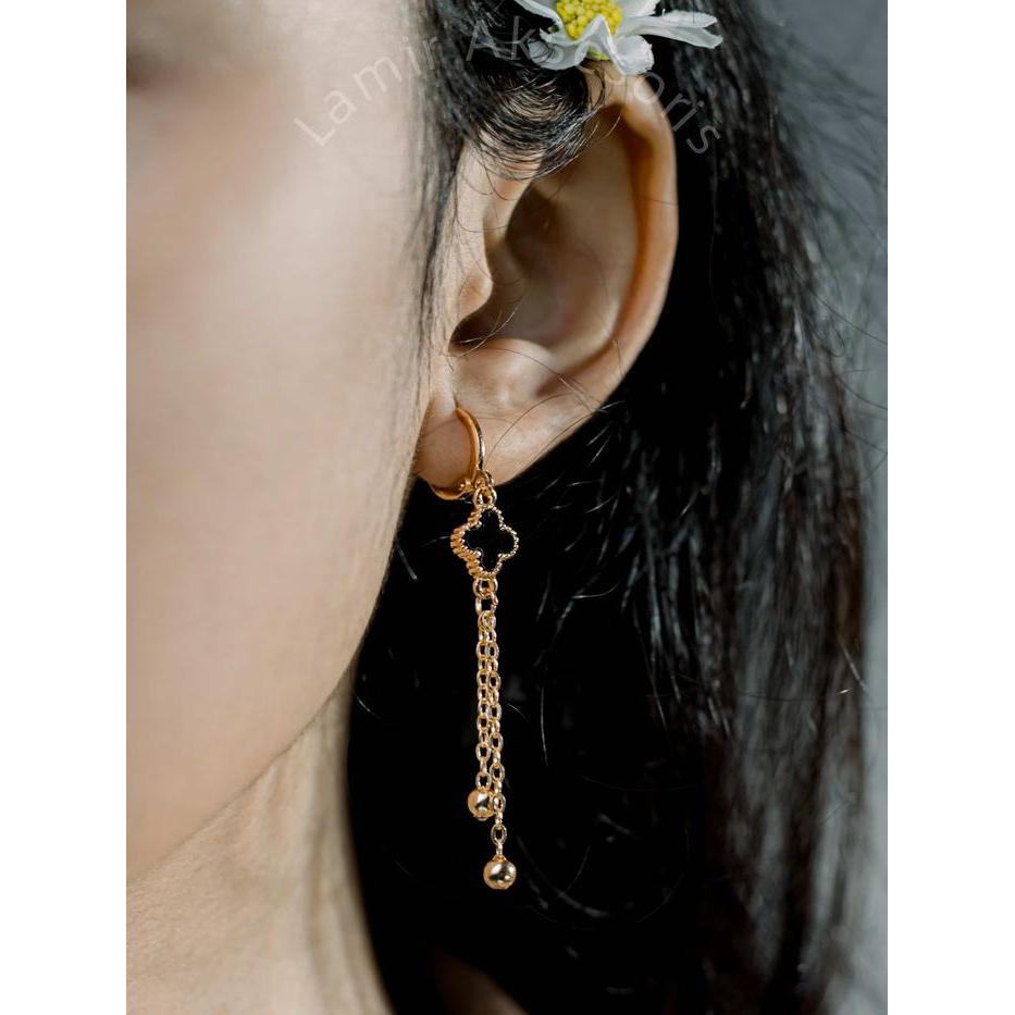 Anting Semanggi Anting Panjang Anting Titanium Anti Karat Anti Luntur