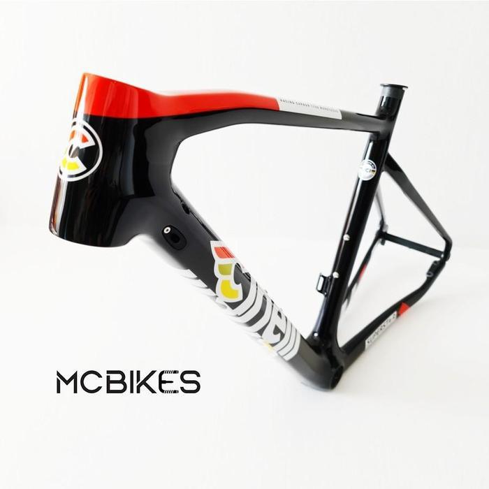 Cinelli Superstar Carbon Road Disc Frameset Black Cat - Frame Sepeda