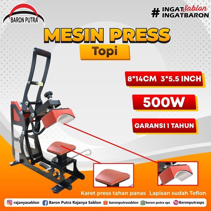 MESIN PRESS TOPI / HOT PRESS TOPI