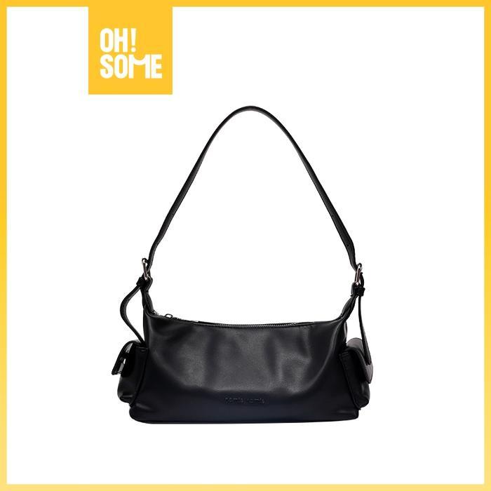OHSOME - Egradable Underarm Bag Tas Bahu Wanita Warna White/Black