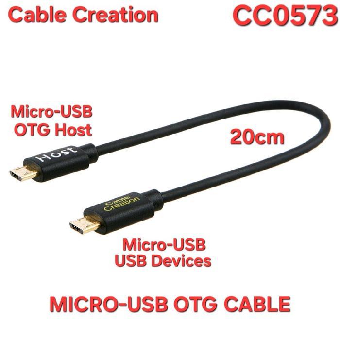 CABLE CREATION / CE-Link Micro-USB to Micro-USB OTG Cable for DAC Drone
