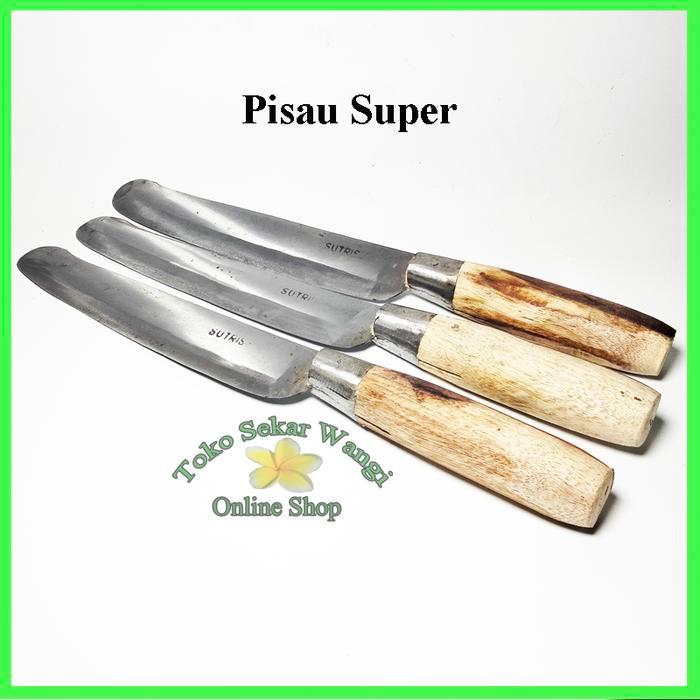 Pisau Dapur Besar kualitas Super Tajam Bahan Baja Bearing putih