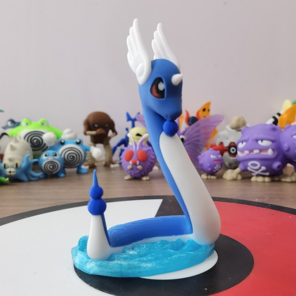 PROMO HARI INI  Pokemon Anime Figures Dragonair Slowpoke Proportion World 1:20 Diy 3D Printing Kawai