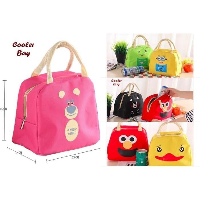 Lunch Cooler Bag Box Tas Bekal Makanan Anak Bayi Karakter Minion Elmo