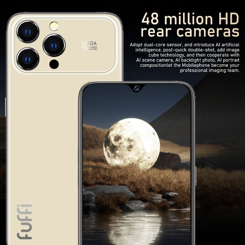 Global Vision i17 Pro Max Smartphone 5G Android 12 12GB RAM 512GB ROM 6.3 Inch Phone 2280x1080HD