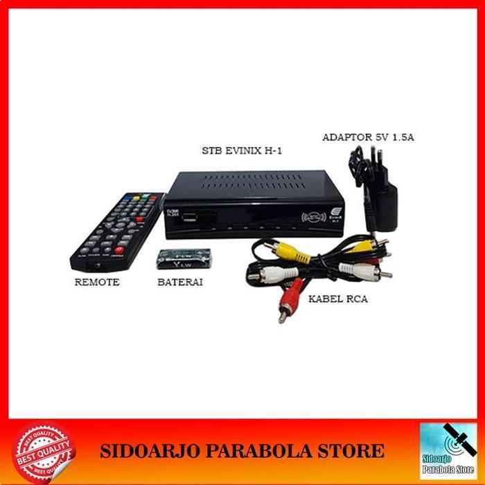 Set Top Box Stb Tv Digital Dvbt2 Evinix H-1 New Box Dvb-T2 Uhf Populer