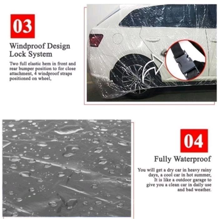 Sarung Mobil Innova Reborn Venturer Transparan Tebal Waterproof Dracco Premium Car Cover Terbaik