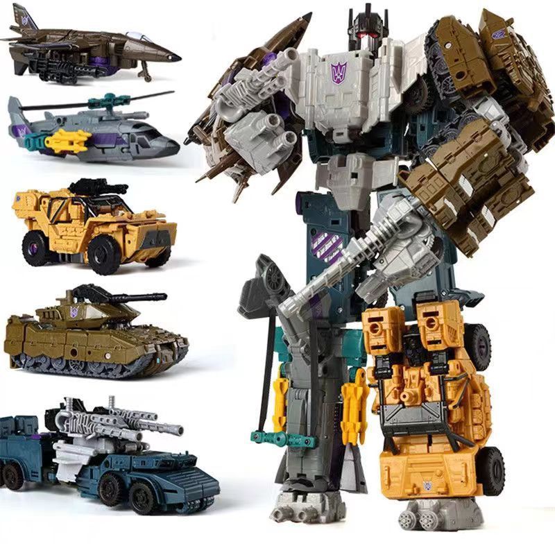 HZX Defensor H901 Transformation Toys Robot 5IN1 Combiner Superion Bruticus Devastator Deformation