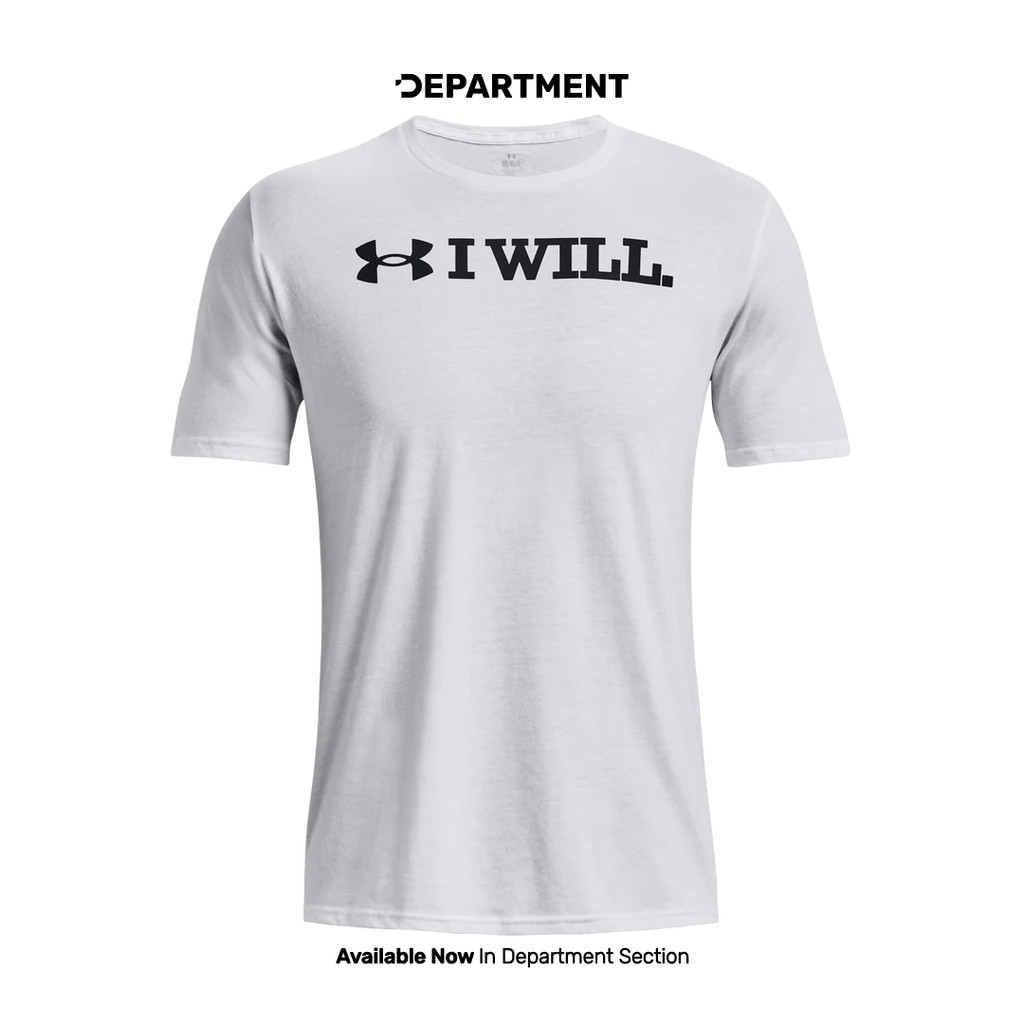 UNDER ARMOUR Kaos Training Pria I WILL 1379023100 ORIGINAL