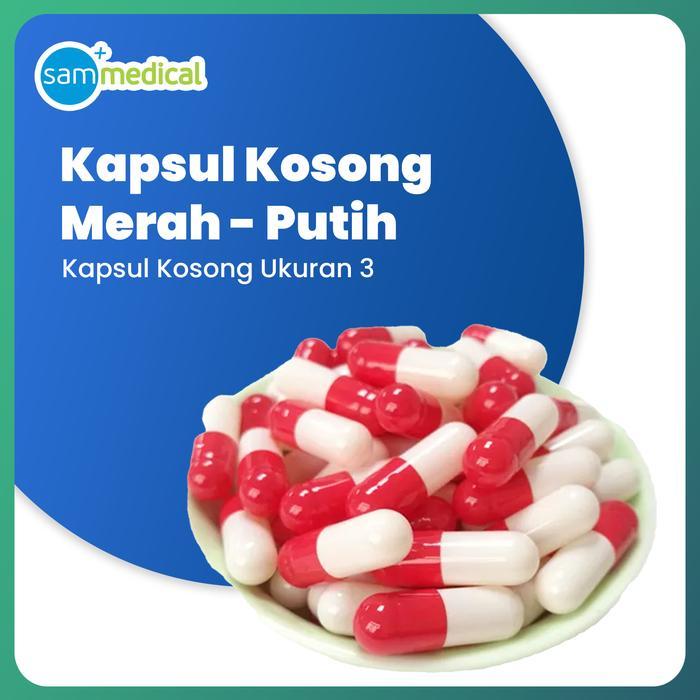 Ready Kapsul Kosong Cangkang kapsul kosong / Kapsul kosong - No 3 (100mg)