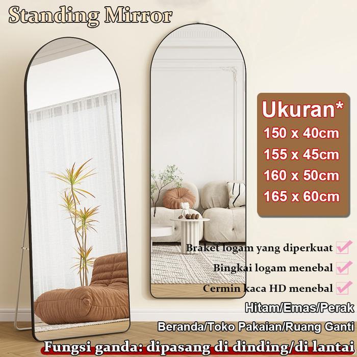Cermin kecantikan/Cermin Full Body/Kaca Cermin Full Body Cermin Standing Mirror Wall Mirror