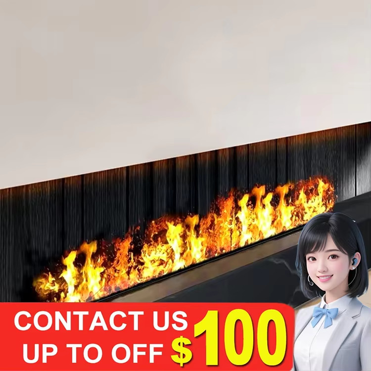 Modern remote control electric fireplace Mute water mist electric decorative fireplace humidifier
