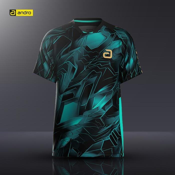 KAOS SHIRT TENIS MEJA PINGPONG ANDRO NAYTON GREEN BLACK ORIGINAL