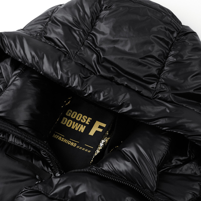 High Quality Men's Casual Fashion Down Jacket Goose Down Long Coat