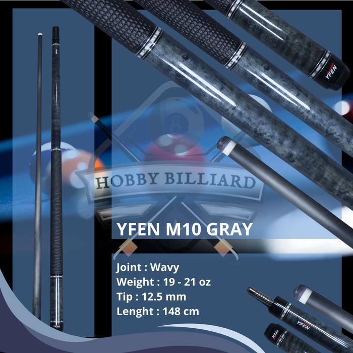YFEN M Series Leather Wrap Carbon Stick Play Billiard