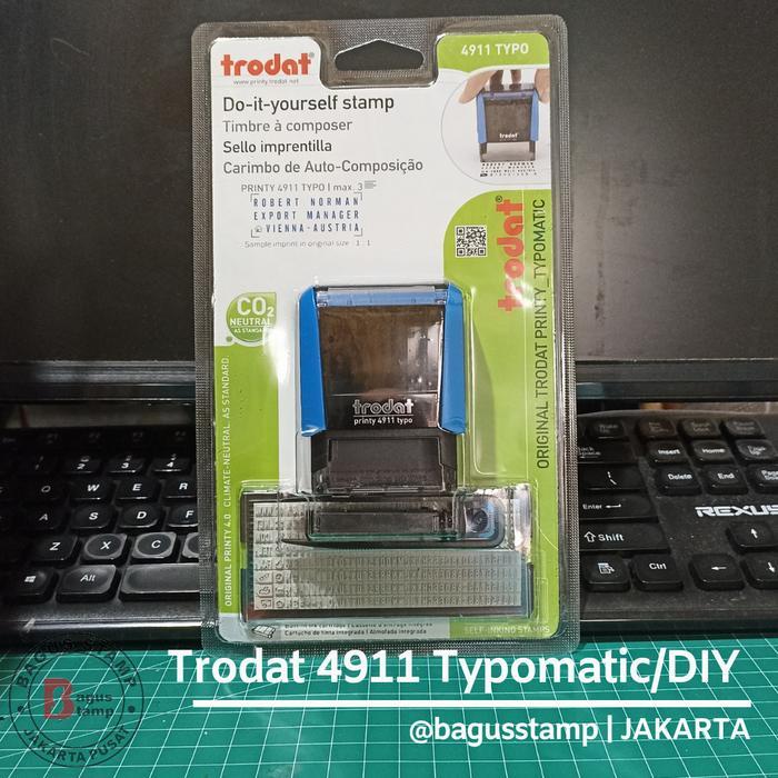 Stempel Trodat Typo 4911 / Stempel Bongkar Pasang DIY Expired Date Kode Produksi MFG dengan format