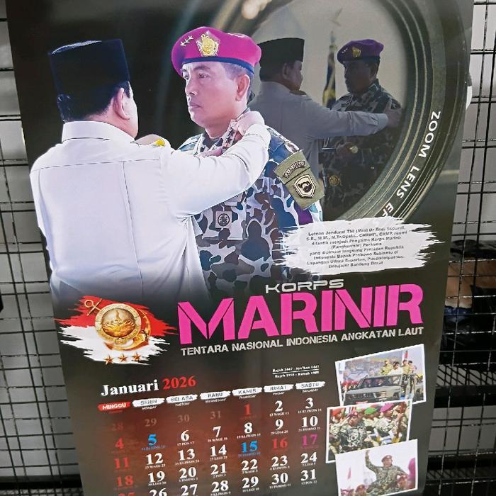 Kalender Dinding Marinir TNI AL 2026 Terbaru