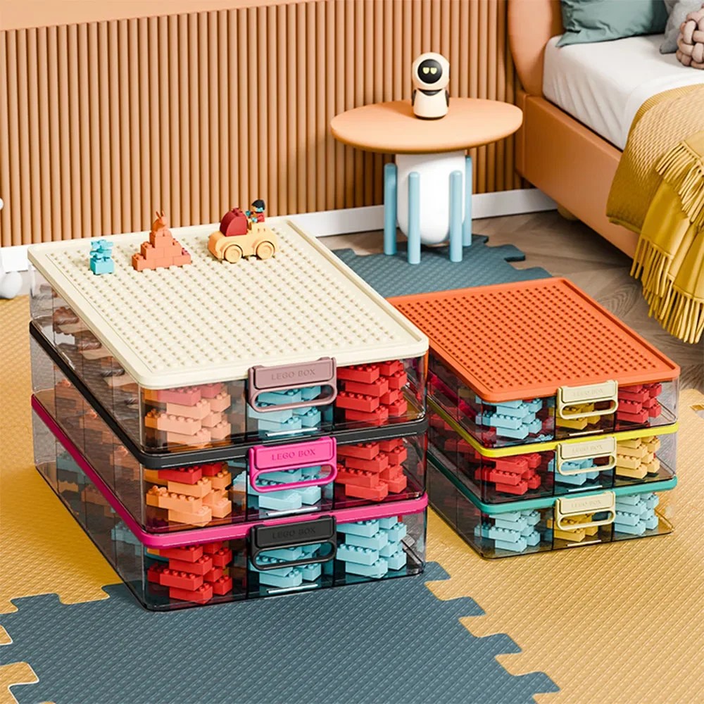 Toys Storage Organizer Bins for Lego, Stackable Organizer, Lego Building Block Storage, Toy Storage