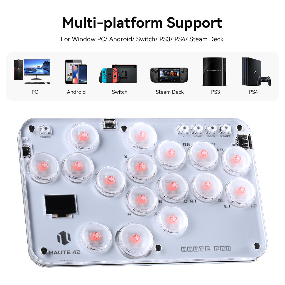 Haute42 Arcade Hitbox Controller Fight Stick PC Joystick Hitbox Controller Keyboard For Ps4 /