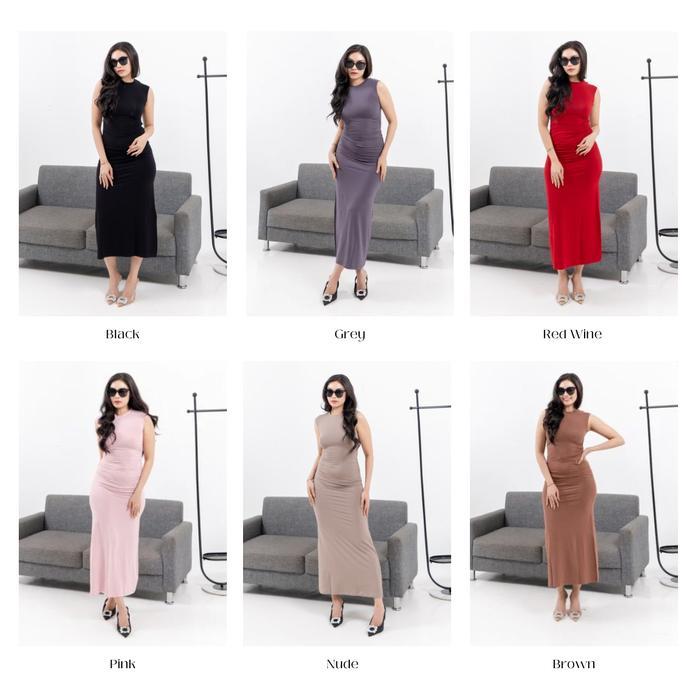 [Gurlbucket] Mucco Dress / Long Dress / Dress Spandex "Pakaian Wanita"