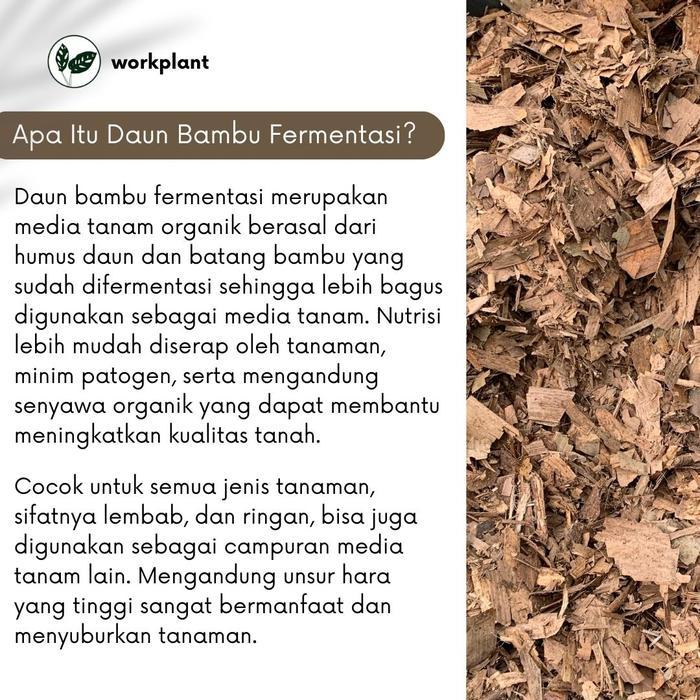Daun Bambu Fermentasi - Media Tanam Humus Daun Bambu Tanaman Hias