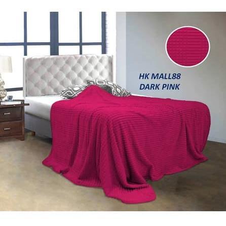 selimut vallery polos 160x200 DARK PINK