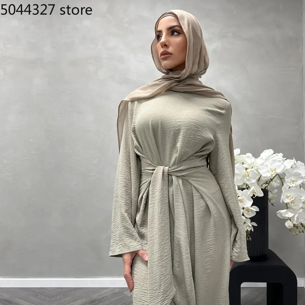 Eid Abaya Dubai Luxury Muslim Long Wrap Dress Abayas for Women African Dresses Turkey Mubarak