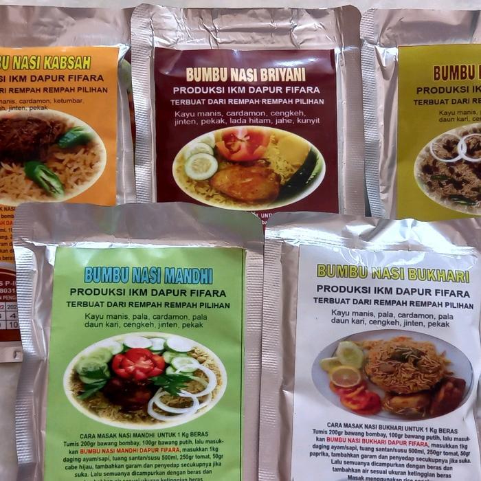 "New" BUMBU KEBULI, BRIYANI, MANDHI, KABSAH, BUKHORII dapur fifara, utk 1 kg beras