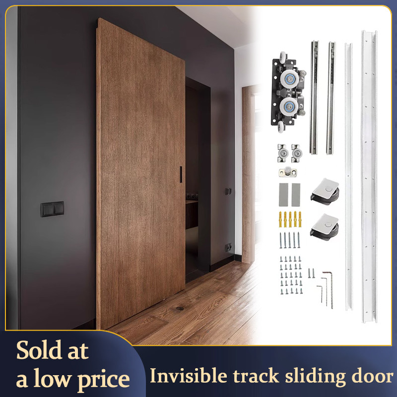 New Trackless Ghost Door Hardware Accessories Bathroom Ghost Door Invisible Track Sliding Door